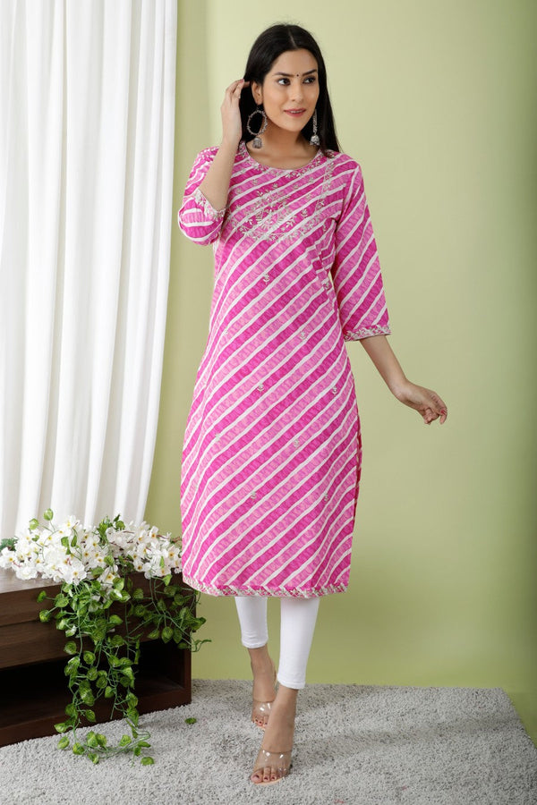 Women's Ethnic Straight Kurti-Noz2Toz