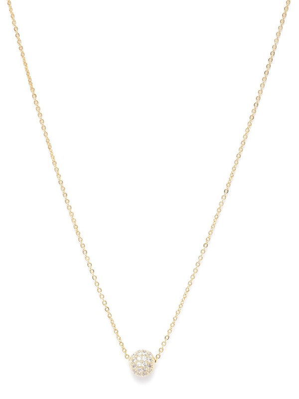 Women's Gold-Plated American Diamond Studded Mangalsutra - Priyaasi