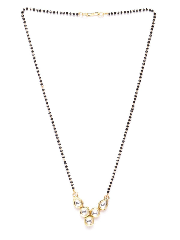 Women's Gold-Plated Kundan Studded Mangalsutra - Priyaasi