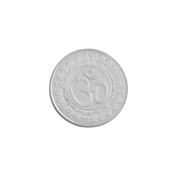 925 Sterling Silver Om 10 Grams Coin - Voylla