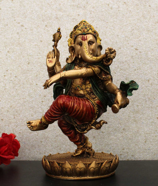 9" KAMAL LAXMI COPPER PAINTING SN