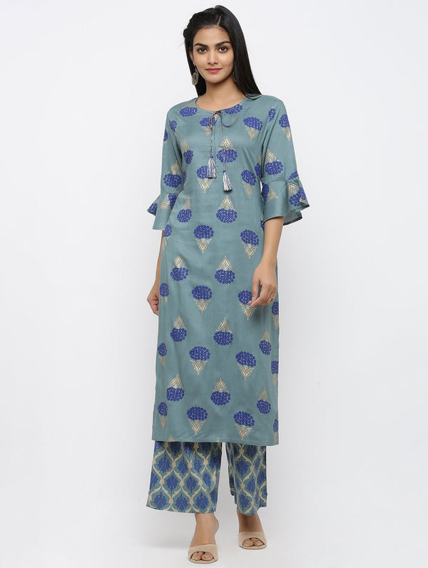 Women's Rayon Printed Straight Kurta - Maaesa