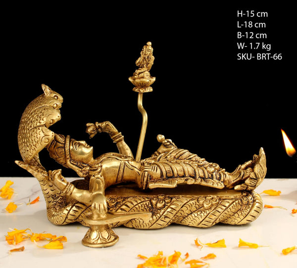 BRASS VISHNU SLEEPING