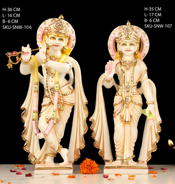 15" RADHA KRISHNA PAIR