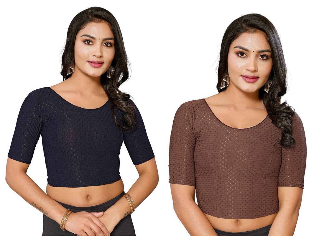 Women's Lycra Readymade Blouse Combo Pack - Malishka Export