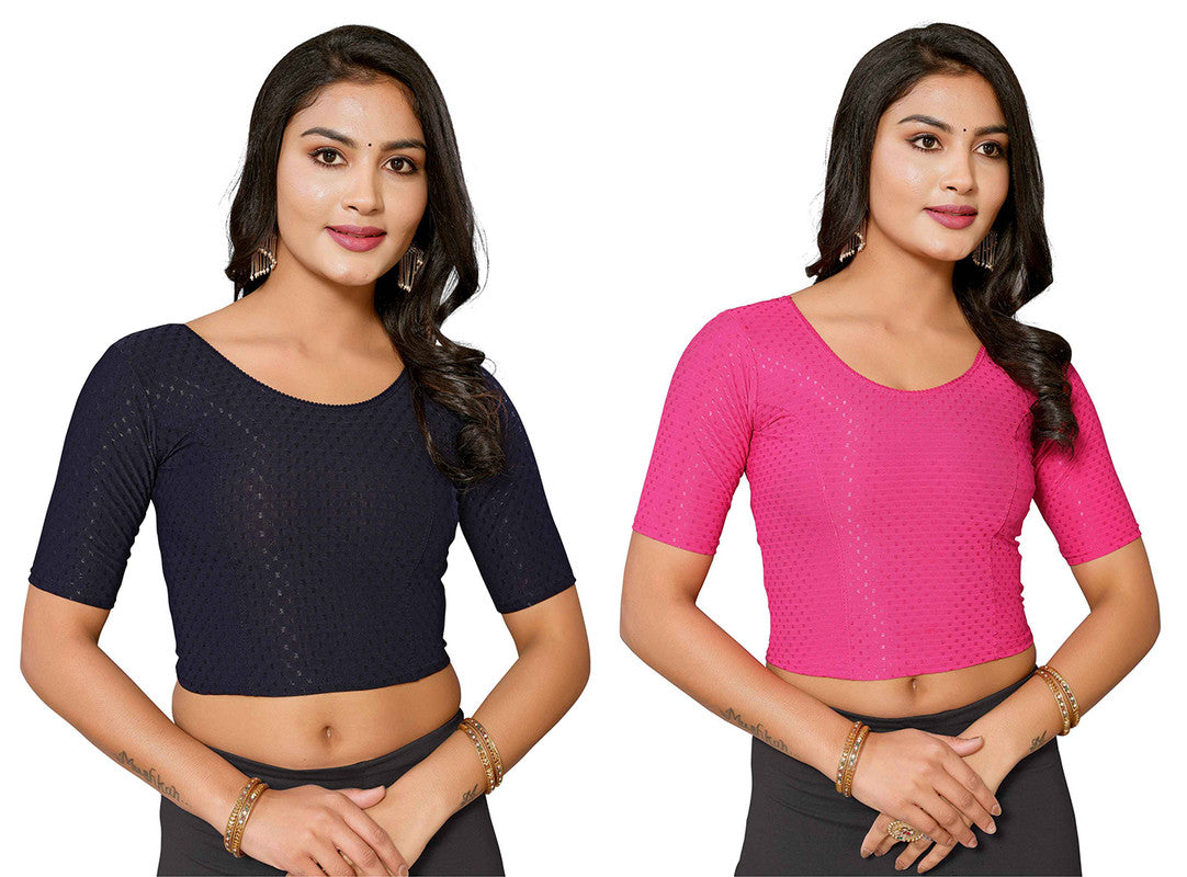 Women's Lycra Readymade Blouse Combo Pack - Malishka Export