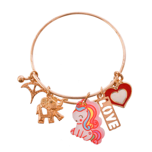 Heart And Animals Charms Colorful Kids Rakhi - Voylla