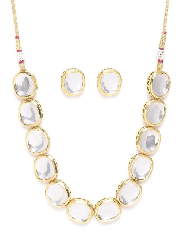 Women's Kundan Gold Plated Jewellery Set - Priyaasi