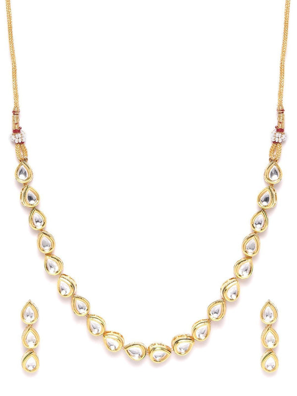 Women's Kundan Gold Plated Jewellery Set - Priyaasi