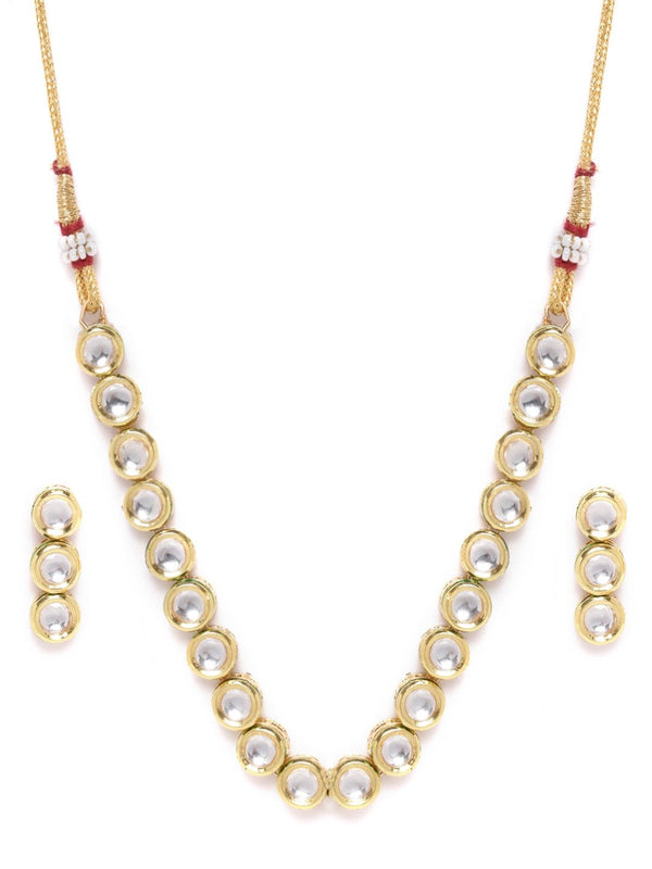 Women's Kundan Gold Plated Jewellery Set - Priyaasi