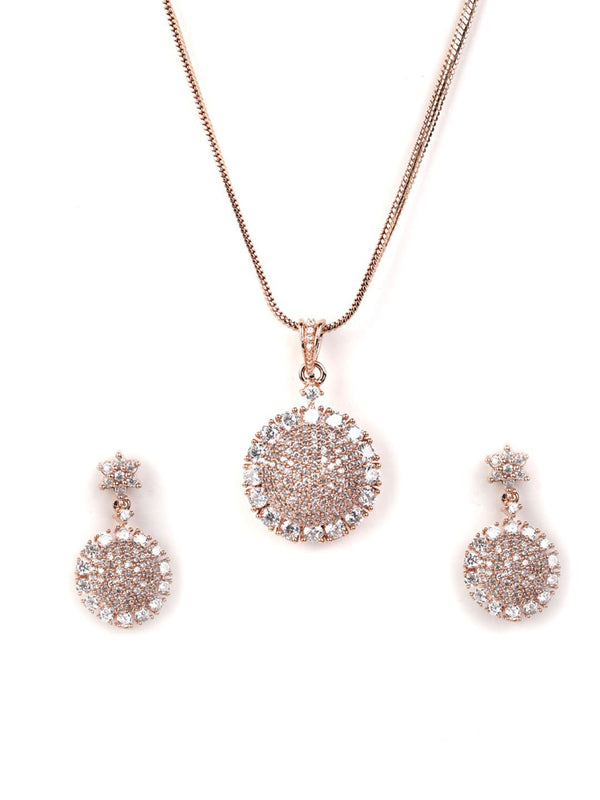 Women's American Diamond Jewellery Sets with Ring - Priyaasi