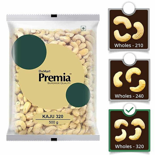 Premia Regular Kaju (Cashews) - 320