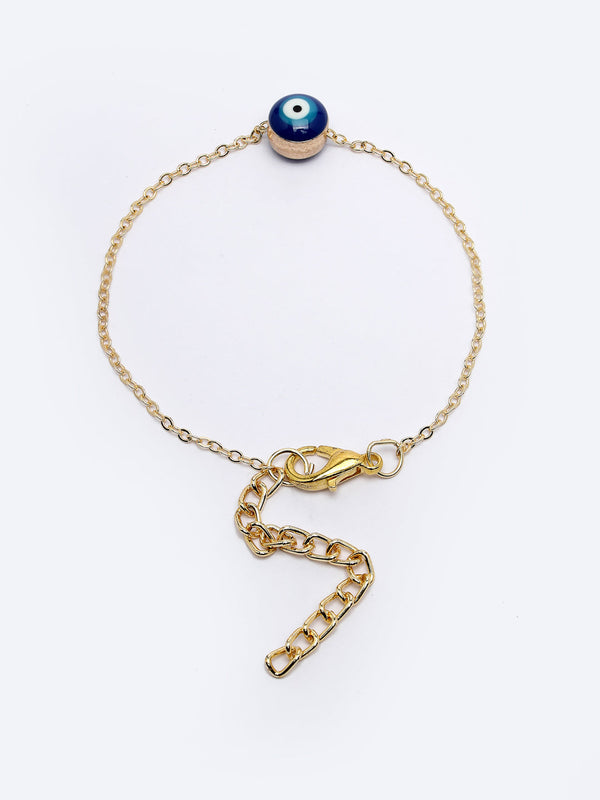 Gold-Toned Evil Eye Rakhi With Roli Chawal - Nvr