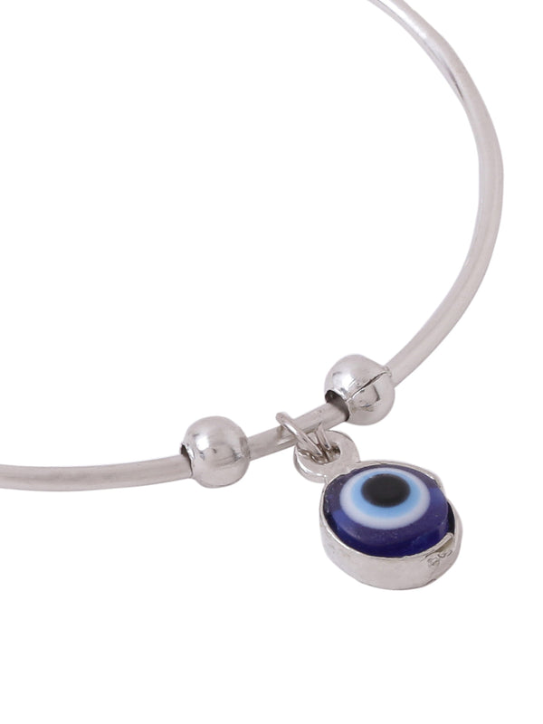 Women's Silver evil eye adjustable bracelet - NVR