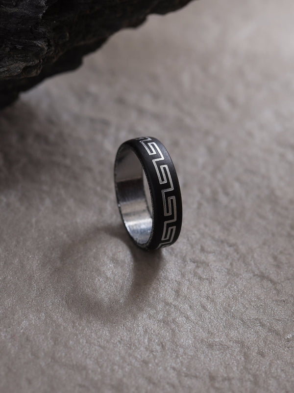 Men's Silver Metal Ring - NVR