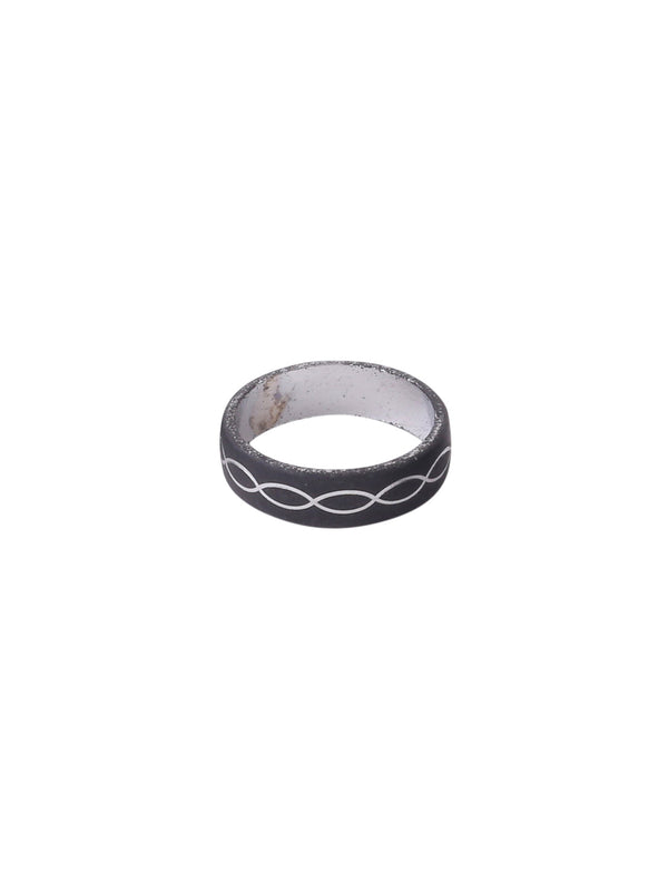 Men's Black Metal Ring - NVR