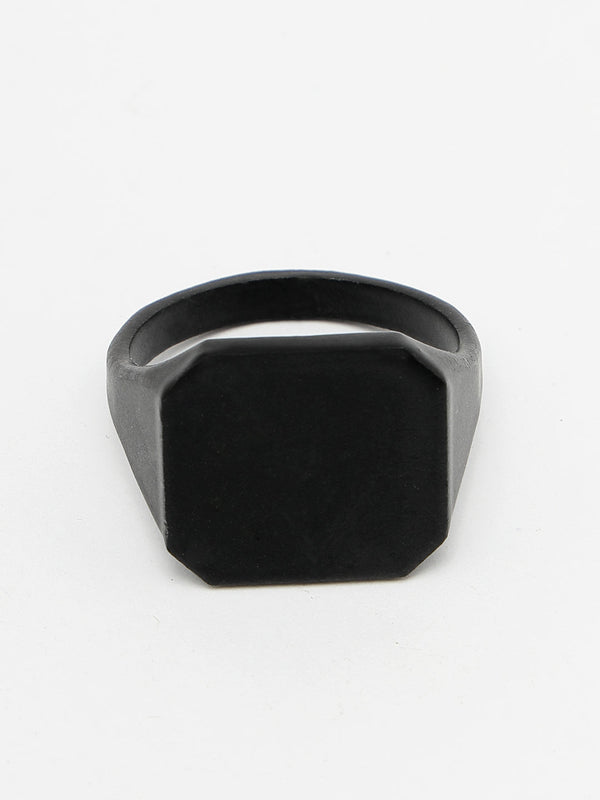 Men's Black Metal Ring - NVR