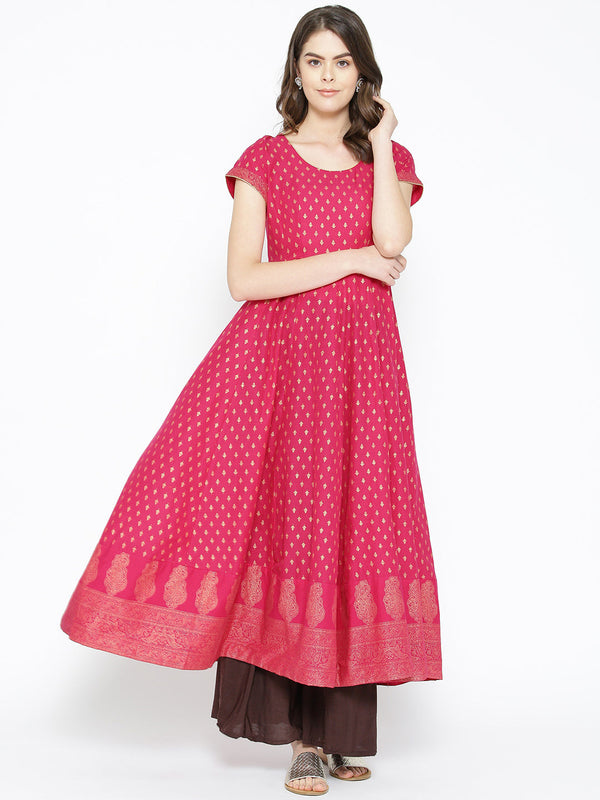 Women's Cotton Stylish Anarkali Kurta - Noz2Toz