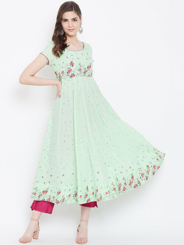 Women's Cotton Stylish Anarkali Kurta - Noz2Toz