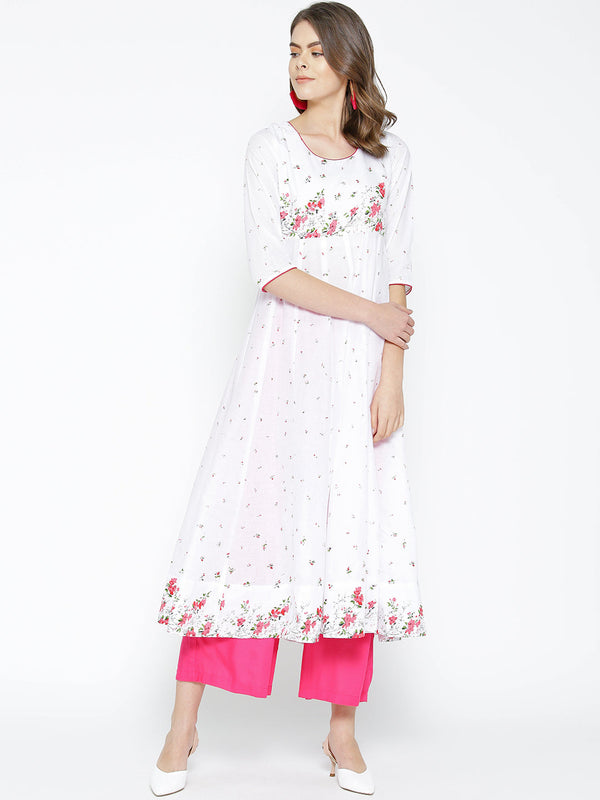 Women's Cotton Stylish Anarkali Kurta - Noz2Toz