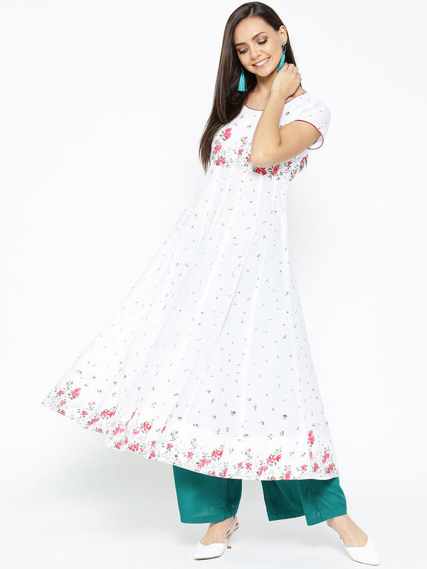 Women's Cotton Stylish Anarkali Kurta - Noz2Toz