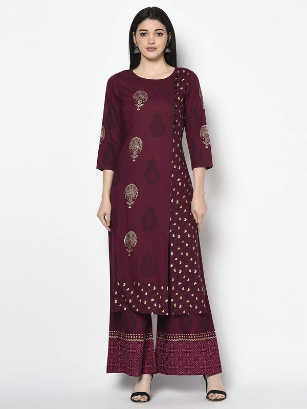 Women's Winen Rayon Block print straight kurta - Aniyah