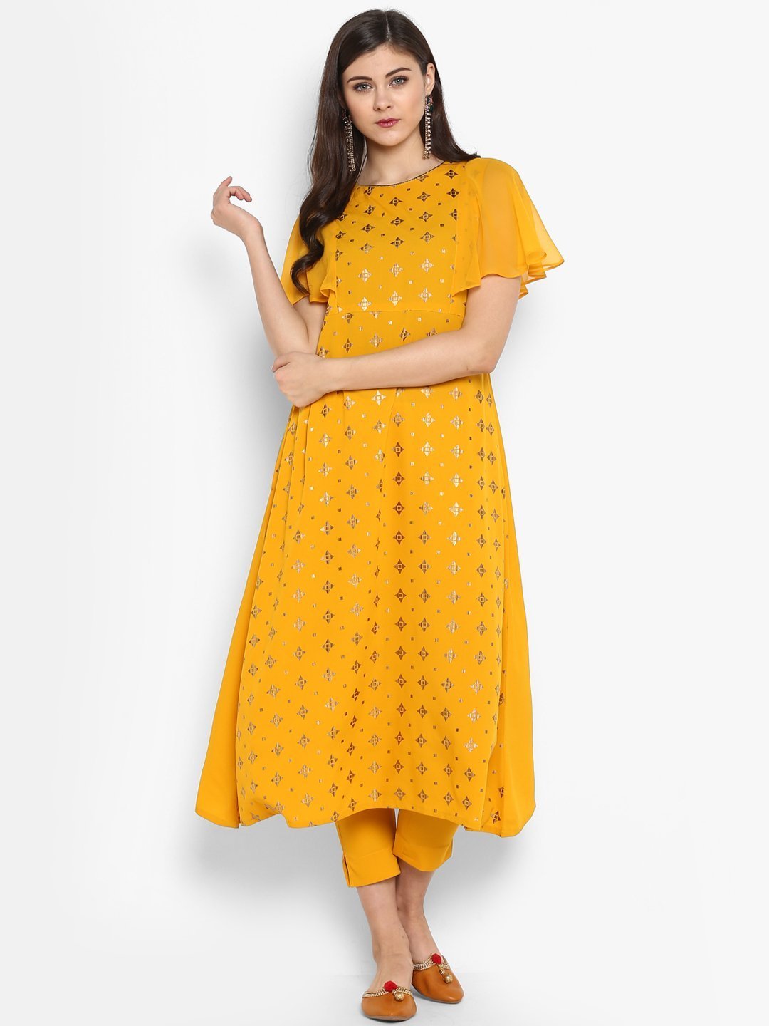 Women's Poly Crepe Kurta With Pant - Janasya