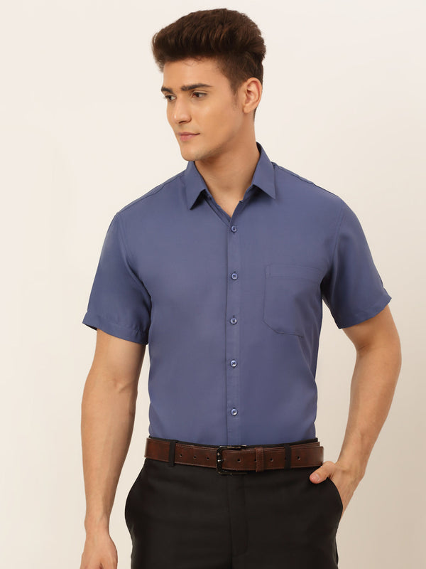 Jashvi Men's Cotton Solid Formal Shirt's