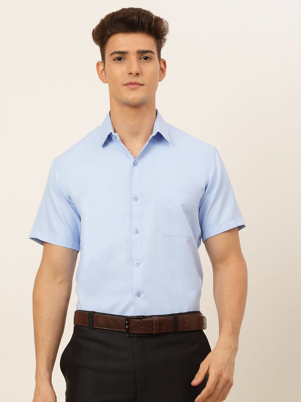 Jashvi Men's Cotton Solid Formal Shirt's