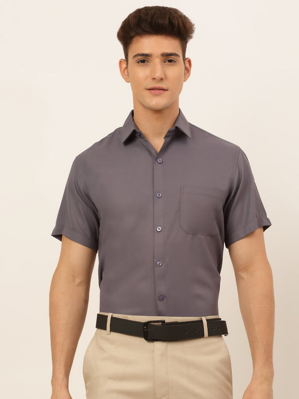 Jashvi Men's Cotton Solid Formal Shirt's