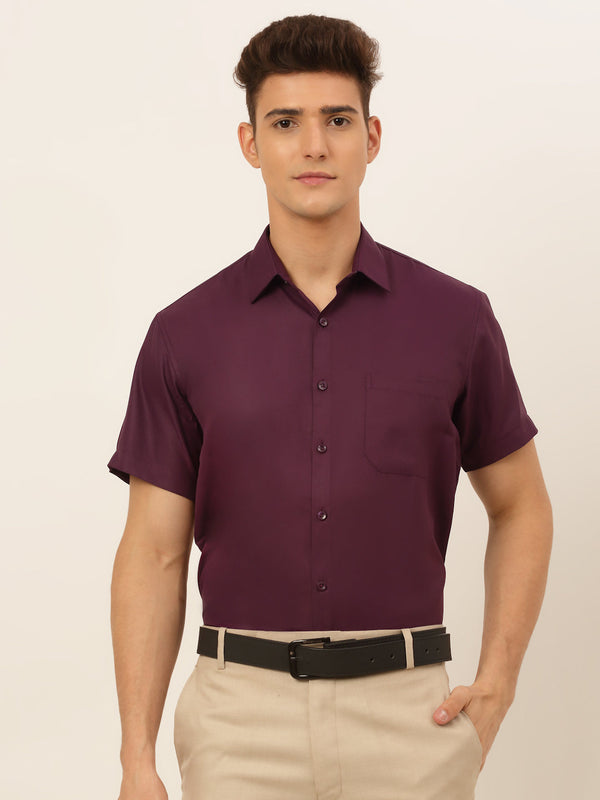 Jashvi Men's Cotton Solid Formal Shirt's