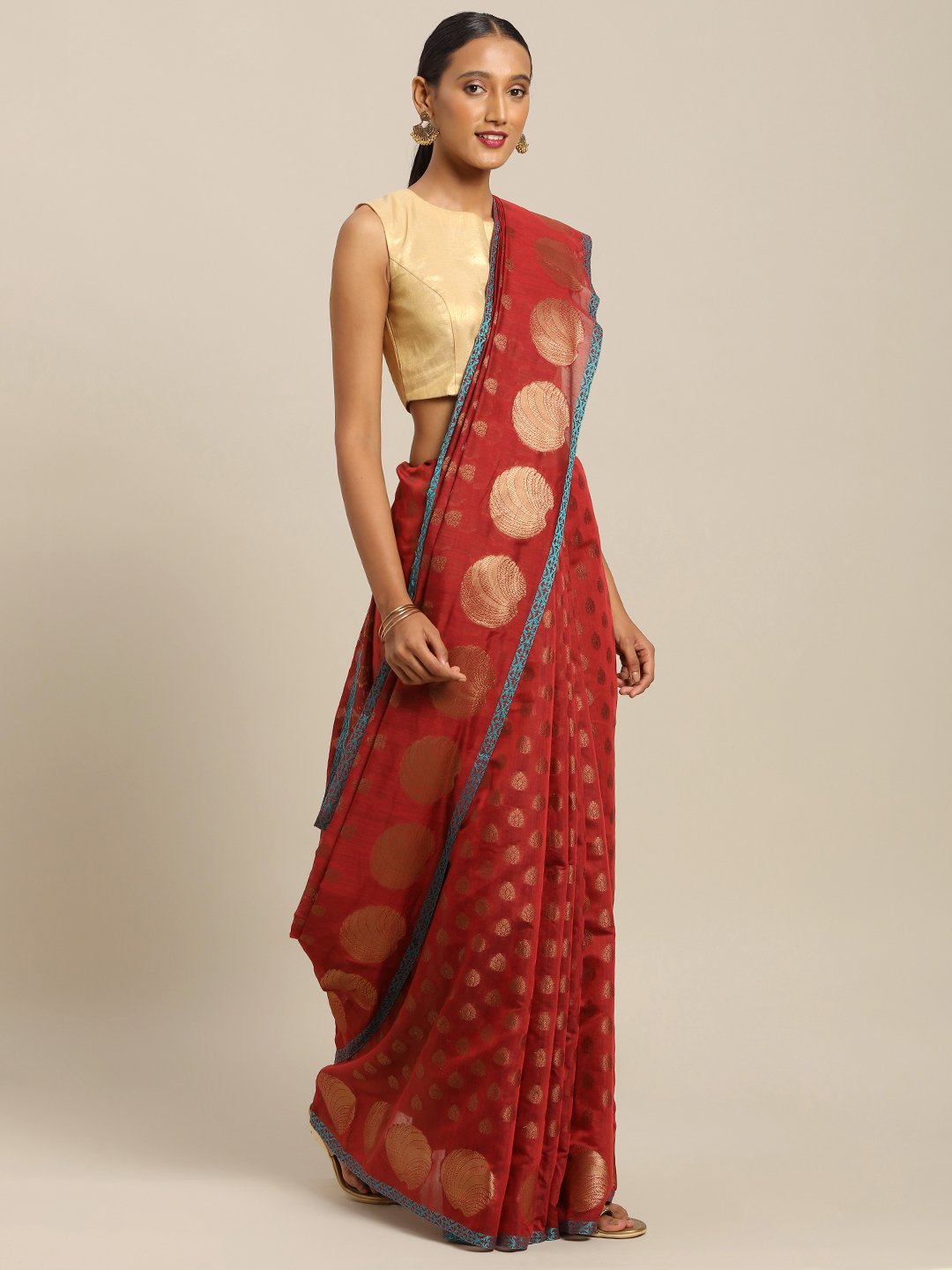 Women's Prints Handloom Silk Zari Work Traditional Saree - Sangam Prints