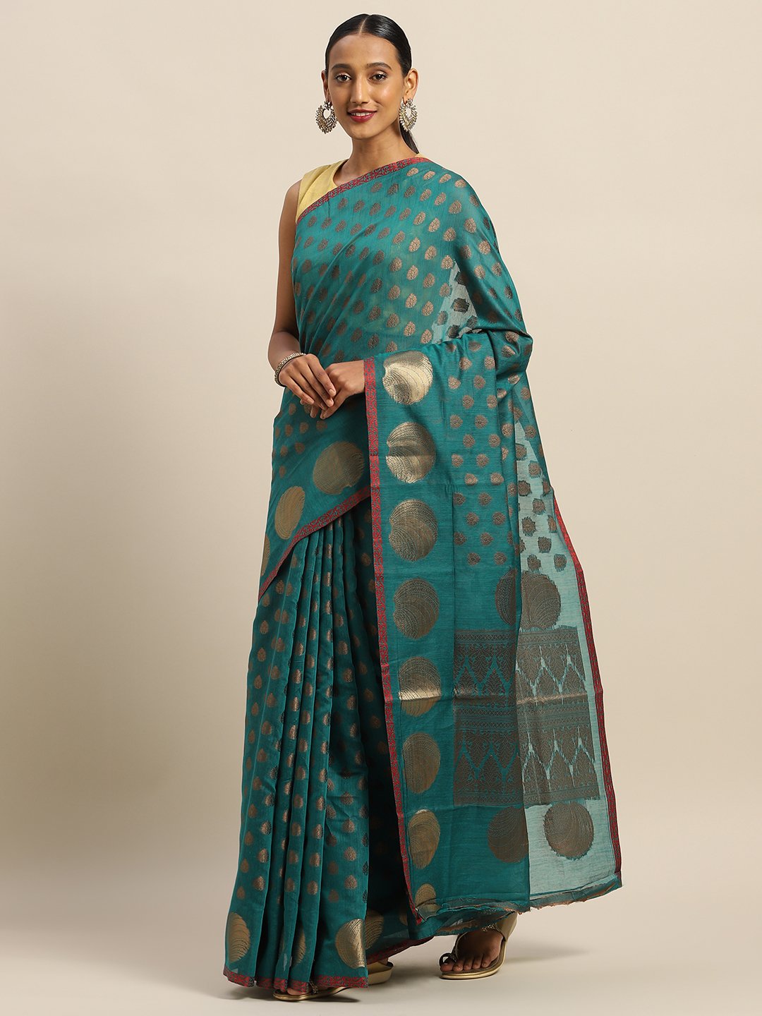 Women's Prints Handloom Silk Zari Work Traditional Saree - Sangam Prints