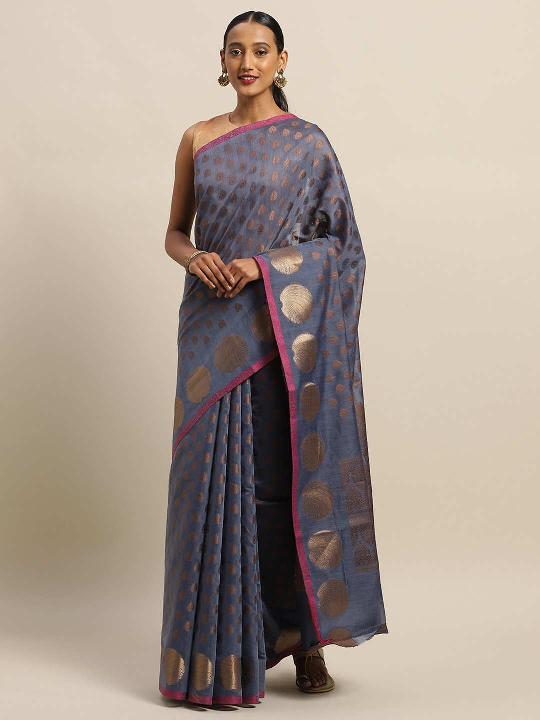 Women's Prints Handloom Silk Zari Work Traditional Saree - Sangam Prints