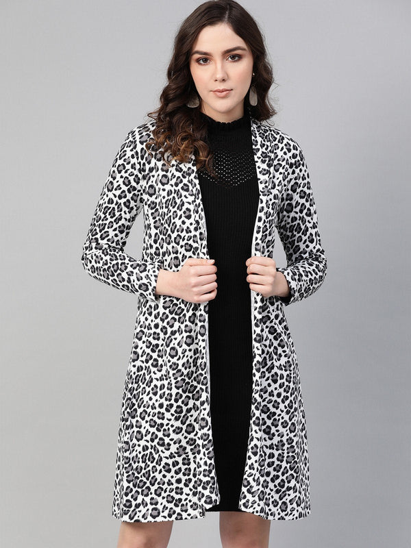 Women's Animal Print Shrug - Pannkh