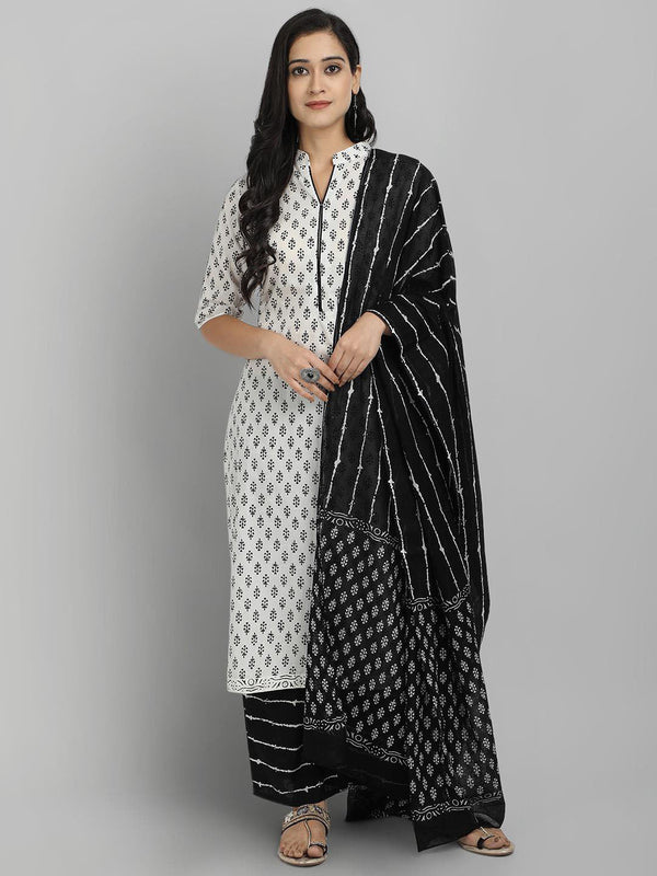 Women's White Printed Rayon Kurti Collection - Dwija Fashion