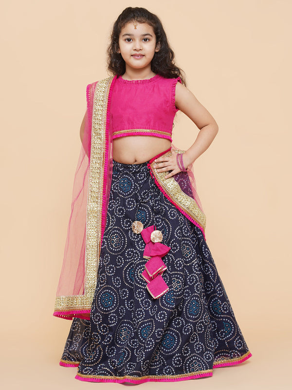 Jashvi  Girls Ready to Wear Lehenga & Blouse With Dupatta