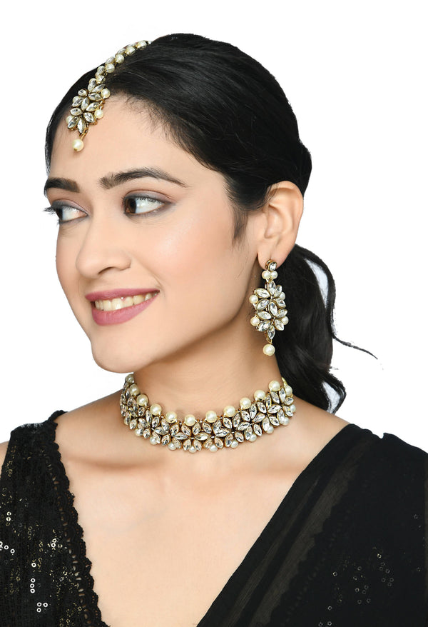 India Kreations Latest Design Necklace Set Mangalsutra Jkms_068