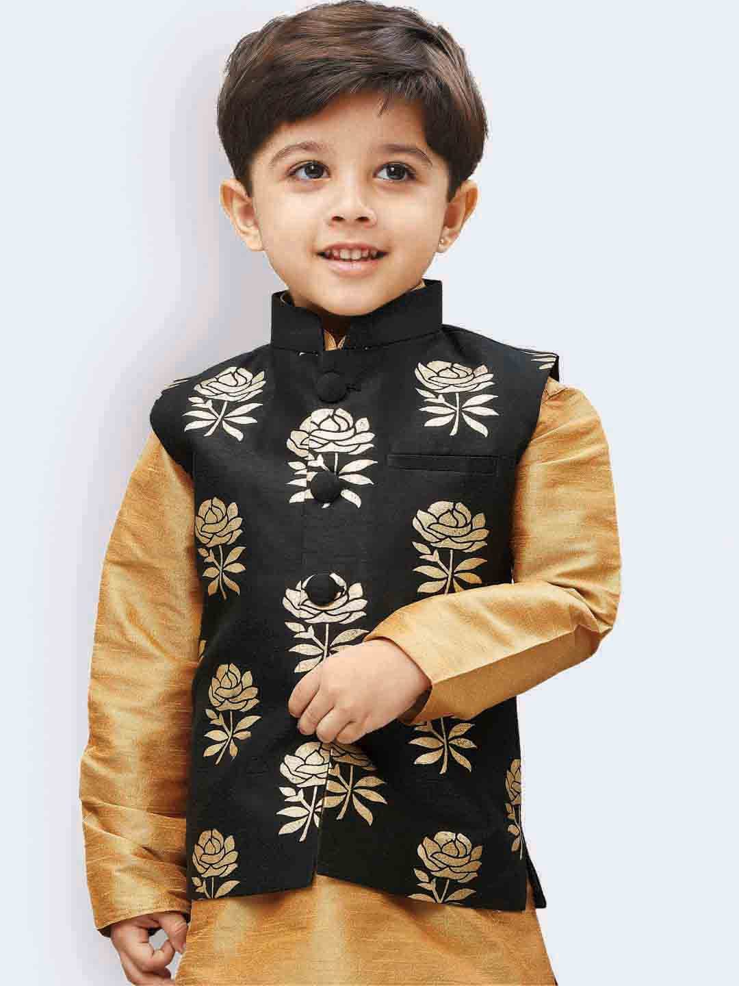 Silk Blend Nehru Jacket for Boys - Vastramay Boys