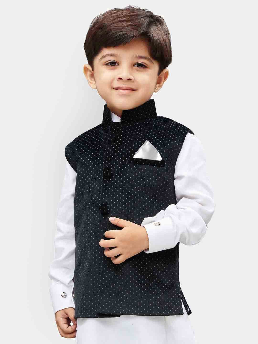 Velvet Nehru Jacket for Boys - Vastramay Boys