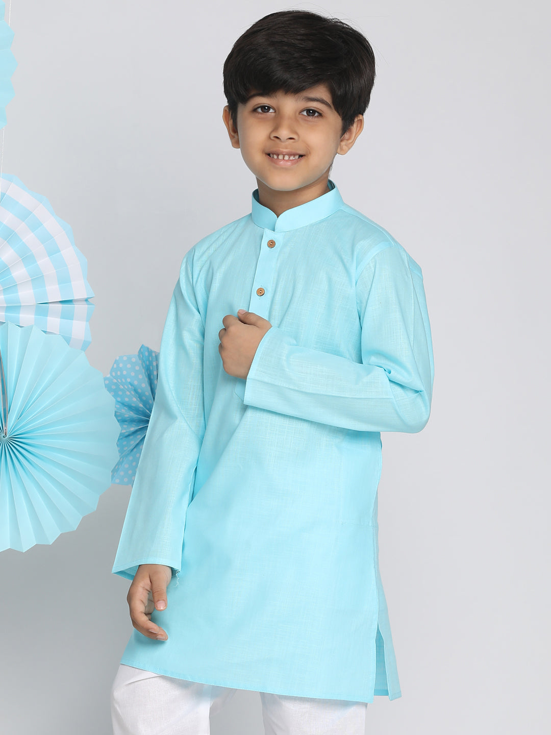 Cotton Linen Kurta for Boys - Vastramay Boys