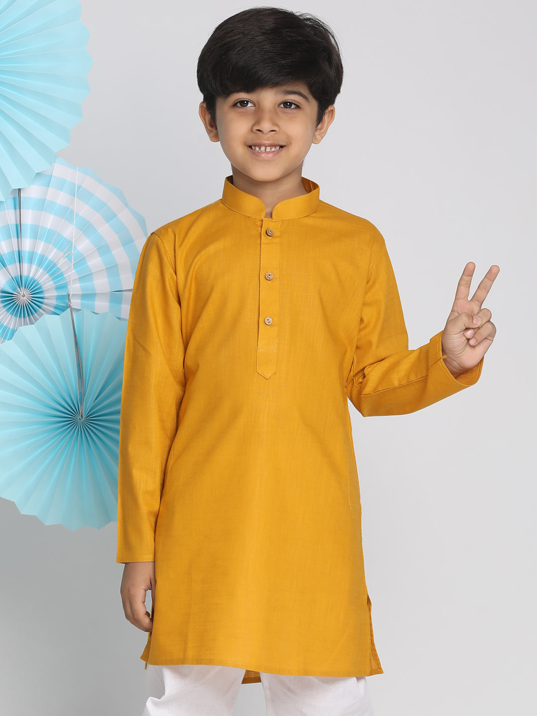 Cotton Linen Kurta for Boys - Vastramay Boys