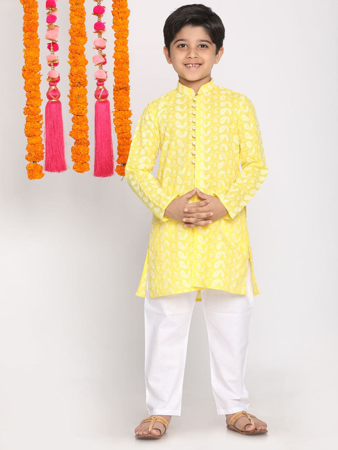 Pure Cotton Kurta Pyjama Set for Boys - Vastramay Boys