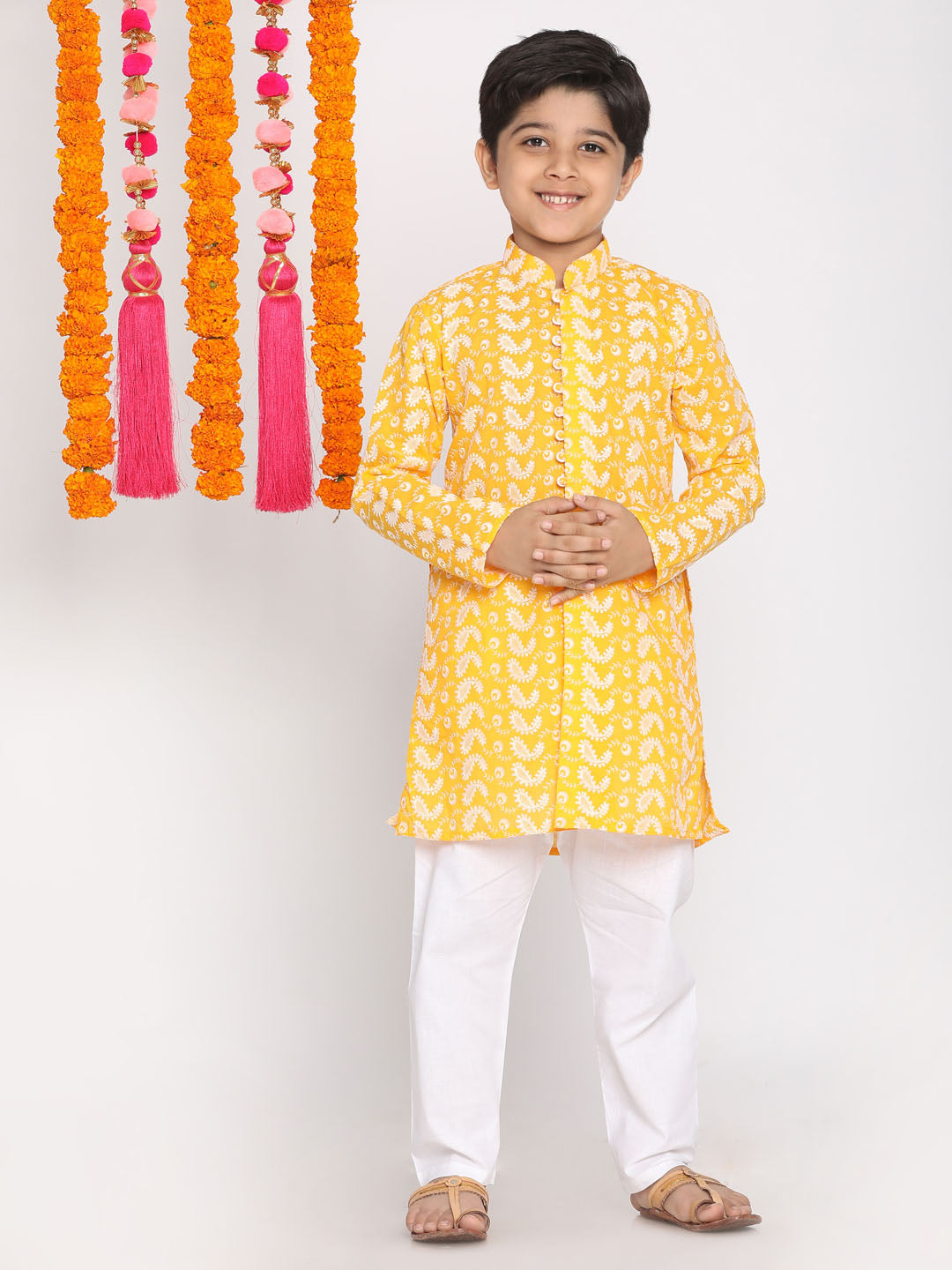 Pure Cotton Kurta Pyjama Set for Boys - Vastramay Boys