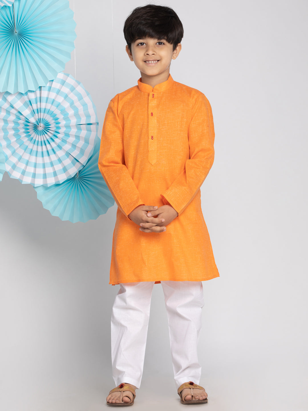 Cotton Blend Kurta Pyjama Set for Boys - Vastramay Boys