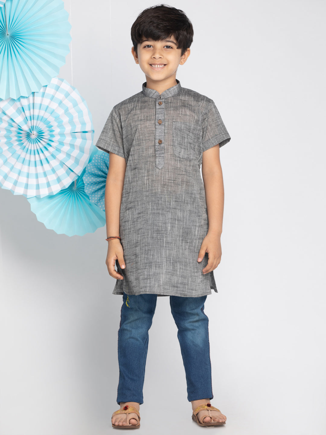 Handloom Cotton Kurta for Boys - Vastramay Boys