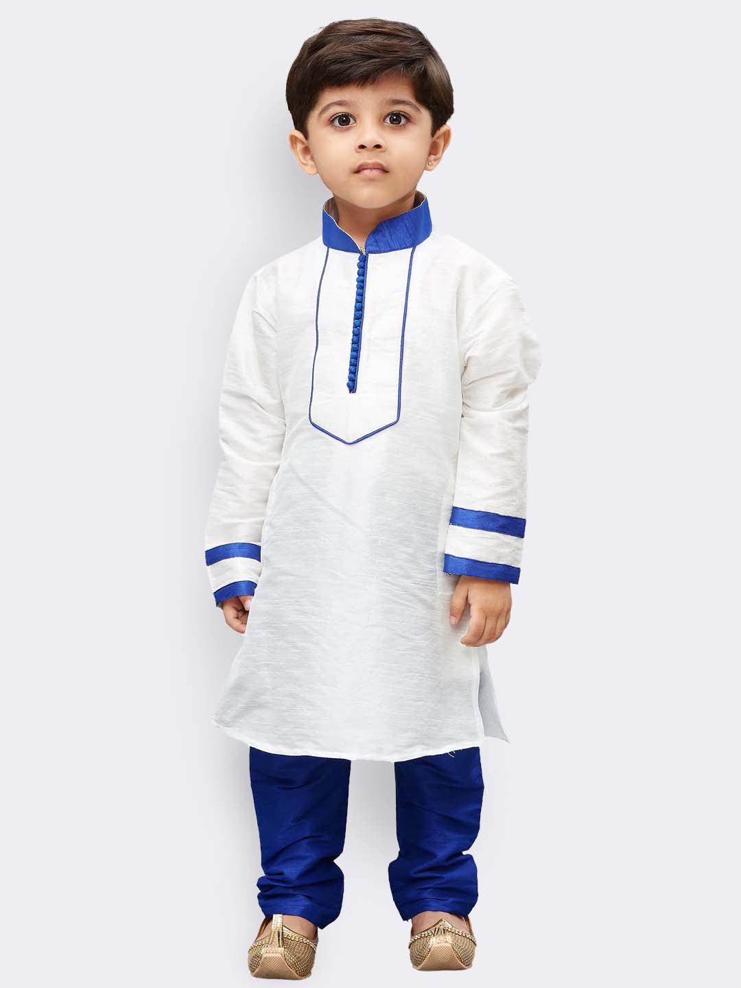 Silk Blend Kurta Pyjama Set for Boys - Vastramay Boys