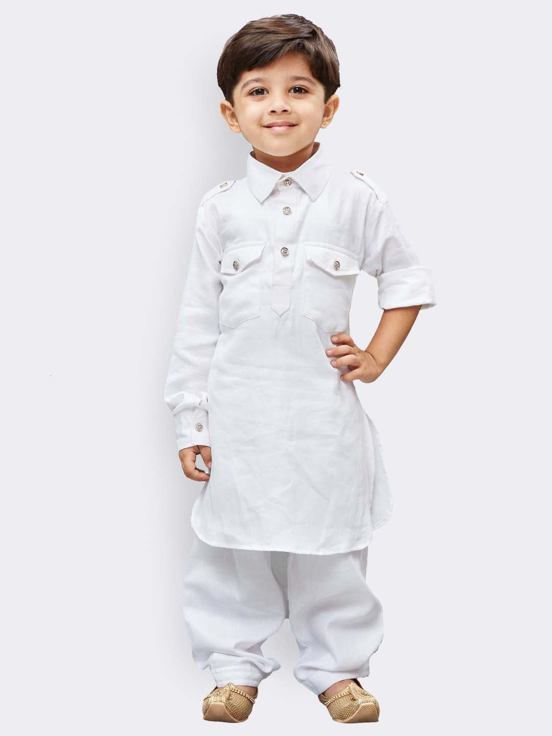 Cotton Pathani Suit Set for Boys - Vastramay Boys