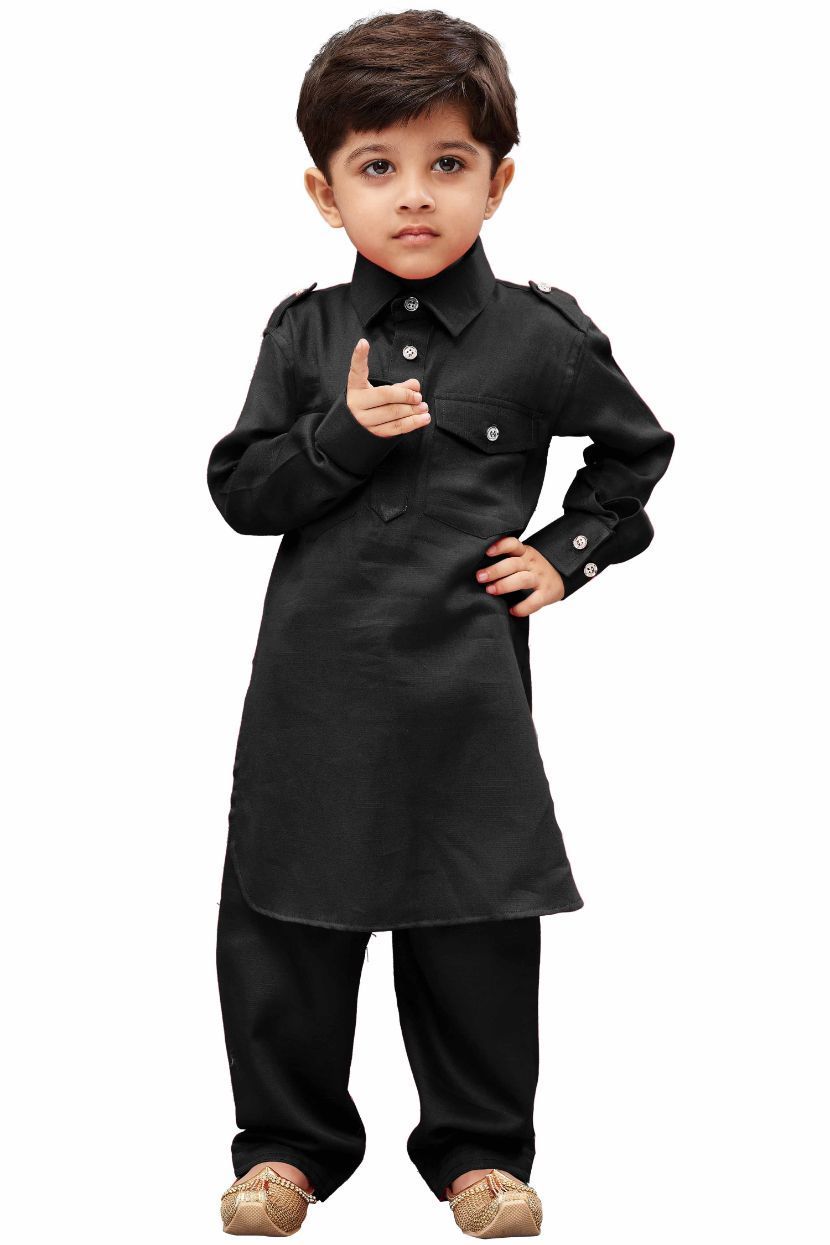 Cotton Pathani Suit Set for Boys - Vastramay Boys