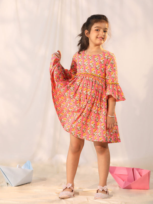 Jashvi Girls' Pink Dress